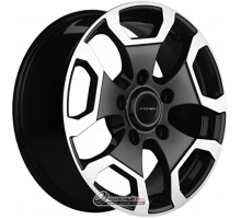 Khomen KHW 1725 6.5x17 5*139.7 ET40 DIA98.5 Black-FP Литой