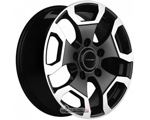 Khomen KHW 1725 6.5x17 5*139.7 ET40 DIA98.5 Black-FP Литой