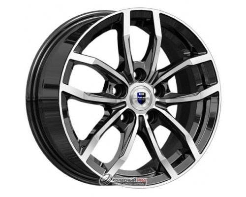 K&K Фрост 6.5x15 5*112 ET43 DIA57.1 Алмаз черный Литой