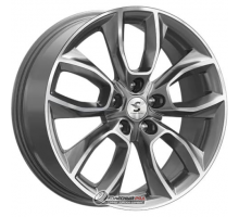 K&K КР001 7x18 5*114.3 ET46 DIA67.1 Diamond gloss graphite Литой