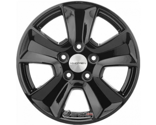 Khomen KHW 1601 6.5x16 5*114.3 ET43 DIA67.1 Black Литой