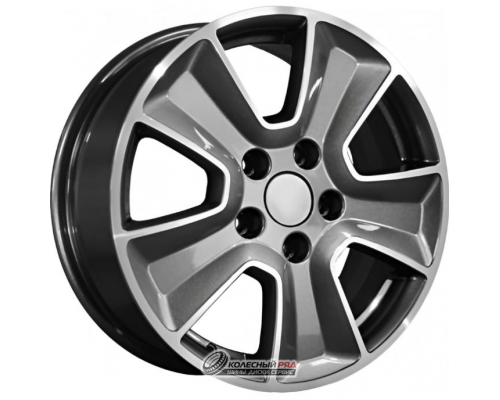 Khomen KHW 1601 6.5x16 5*114.3 ET43 DIA67.1 Gray-FP Литой