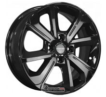 Khomen KHW 1501 6x15 4*100 ET46 DIA54.1 Black Литой