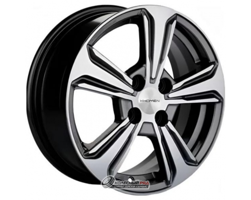 Khomen KHW 1502 6x15 4*100 ET45 DIA56.6 Gray-FP Литой