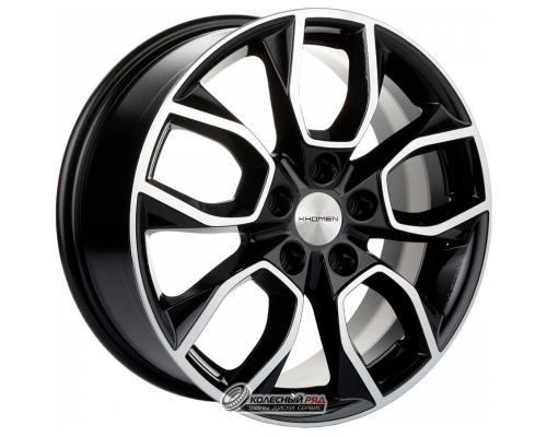 Khomen KHW 1713 7x17 5*114.3 ET48 DIA56.1 Black-FP Литой