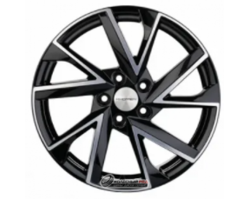 Khomen KHW 1714 7x17 5*110 ET45 DIA67.1 Black-FP Литой