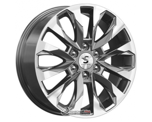Скад КР007 8x20 6*139.7 ET42 DIA75.1 Diamond gloss graphite Литой