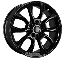 Khomen KHW 1713 7x17 5*110 ET46 DIA63.3 Black Литой