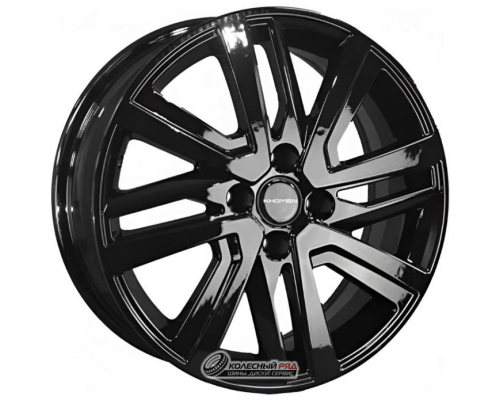 Khomen KHW 1609 6x16 4*100 ET37 DIA60.1 Black Литой