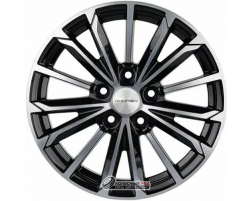 Khomen KHW 1611 6.5x16 5*108 ET43 DIA65.1 Black-FP Литой