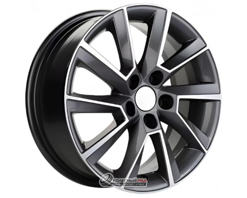 Khomen KHW 1604 6x16 5*105 ET39 DIA56.6 Gray-FP Литой