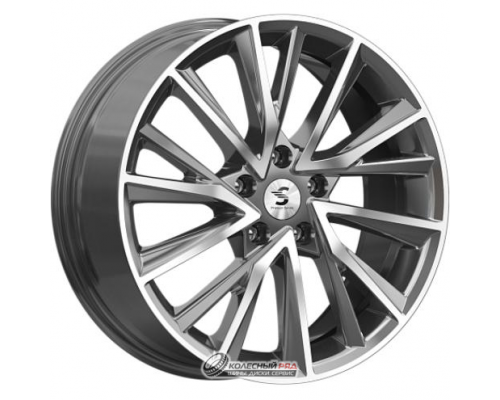 Скад КР010 7.5x18 5*114.3 ET40 DIA66.1 Diamond gloss graphite Литой