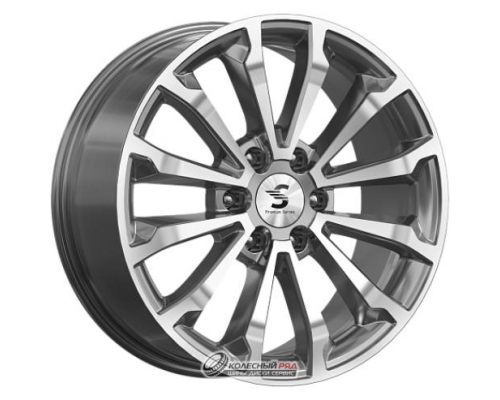 Скад КР006 8.5x20 6*139.7 ET30 DIA77.8 Diamond gloss graphite Литой