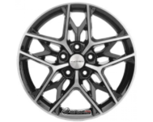 Khomen KHW 1709 7x17 5*114.3 ET43 DIA67.1 Black-FP Литой