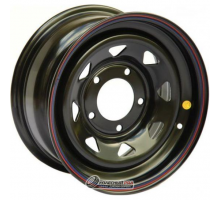 Off Road Wheels Niva 6.5x15 5*139.7 ET35 DIA98 Black Штампованный