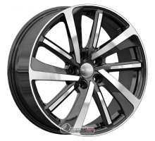 K&K KC1111 7x18 5*114.3 ET37 DIA66.6 Алмаз черный Литой