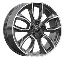 Скад КР001 7.5x18 5*114.3 ET45 DIA66.1 Diamond Black Gris Литой