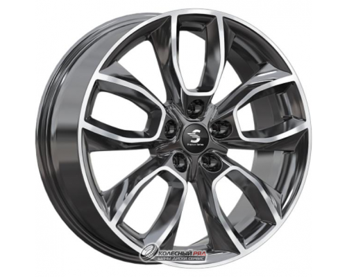 Скад КР001 7.5x18 5*114.3 ET45 DIA66.1 Diamond Black Gris Литой
