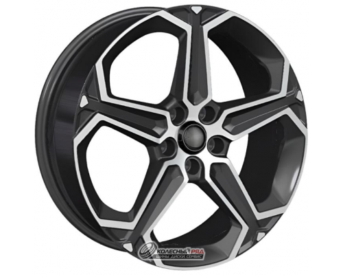Khomen KHW 1909 7.5x19 5*108 ET50.5 DIA63.3 Black-FP Литой