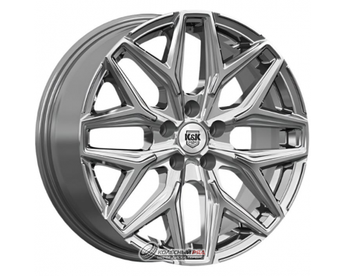 K&K Ариус 7x17 5*108 ET33 DIA60.1 Дарк платинум Литой