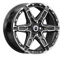 K&K Дистрикт 8x18 6*139.7 ET25 DIA106.1 Алмаз черный Литой