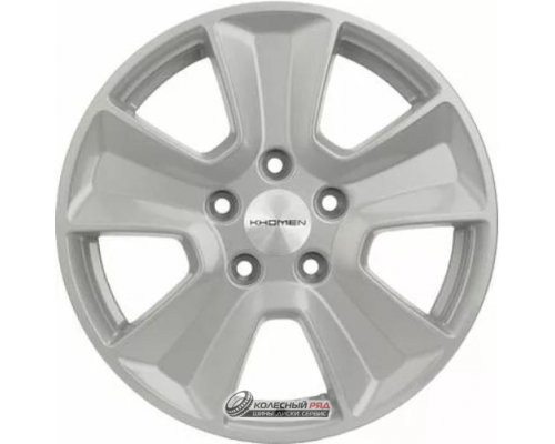 Khomen KHW 1601 6.5x16 5*114.3 ET46 DIA67.1 F-Silver Литой