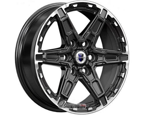 K&K Дистрикт 8x18 6*139.7 ET30 DIA106.1 Черный бриллиант Литой