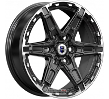 K&K Дистрикт 8x18 6*114.3 ET42 DIA66.1 Черный бриллиант Литой