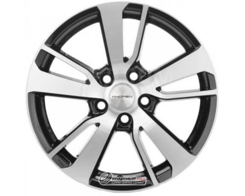 Khomen KHW 1704 7x17 5*110 ET50 DIA67.1 Black-FP Литой