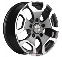 Khomen KHW 1725 6.5x17 5*139.7 ET35 DIA98.5 Gray-FP Литой