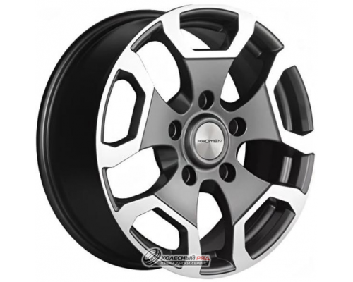 Khomen KHW 1725 6.5x17 5*139.7 ET35 DIA98.5 Gray-FP Литой