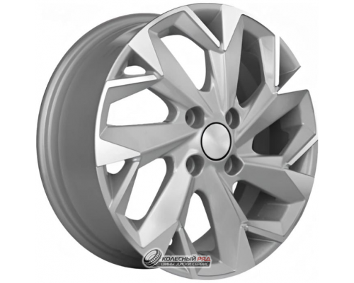Khomen KHW 1508 6x15 4*100 ET39 DIA56.6 F-Silver-FP Литой