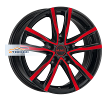 MAK 7x17/5x114,3 ET40 D76 Milano Black Red Face