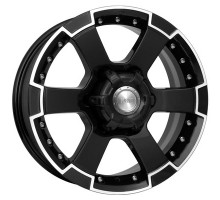 K&K 7x16/6x139,7 ET38 D100,1 M56 (КС593) Алмаз черный