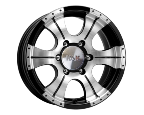 Купить диски K&K 8x16/6x139,7 ET20 D108,5 Байконур (КС465М) Алмаз черный от производителя K&K в Казани Купить диски K&K 8x16/6x139,7 ET20 D108,5 Байконур (КС465М) Алмаз черный от производителя K&K в Казани