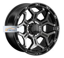 LS FlowForming 9x20/6x139,7 ET30 D100,1 RC68 BKF (конус, Колпак+лого)