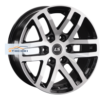 LS 9x18/6x139,7 ET30 D100,1 1279 BKF (конус, Колпак+лого)