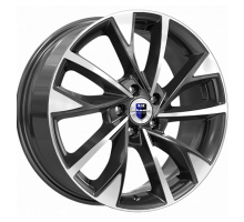 K&K 7x17/5x105 ET38 D56,6 Роквуд (КС900) Алмаз черный