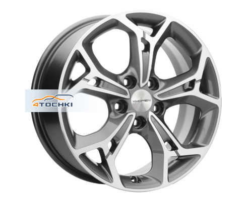 Купить диски Khomen Wheels 7x17/5x110 ET46 D63,3 KHW1702 (Changan CS35/CS35 Pro) Gray-FP от производителя Khomen Wheels в Казани Купить диски Khomen Wheels 7x17/5x110 ET46 D63,3 KHW1702 (Changan CS35/CS35 Pro) Gray-FP от производителя Khomen Wheels в Казани
