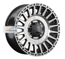 LS FlowForming 8x17/6x139,7 ET36 D100,1 RC95 BKSF (конус, Колпак+лого)