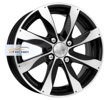 K&K 6x15/4x108 ET50 D63,35 Джемини (КС617) Алмаз черный КС617