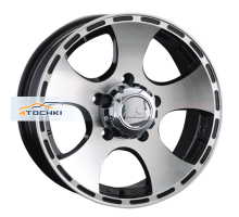 LS 7x16/5x139,7 ET5 D108,5 795 BKF (конус, Колпак+лого)