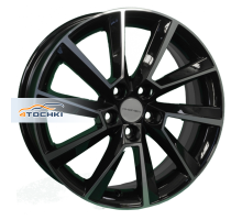 Khomen Wheels 6x16/5x100 ET40 D54,1 KHW1604 (Prius) Black-FP