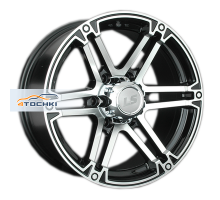 LS 8x17/6x139,7 ET10 D110,5 473 BKF (конус, Колпак+лого)