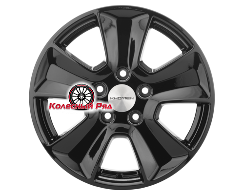 Купить диски Khomen Wheels 6,5x16/5x114,3 ET50 D66,1 KHW1601 (Renault/Nissan) Black от производителя Khomen Wheels в Казани