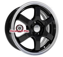 СКАД 6x15/5x100 ET38 D57,1 Киото (КЛ249) Антрацит-алмаз (АРС 014 black)