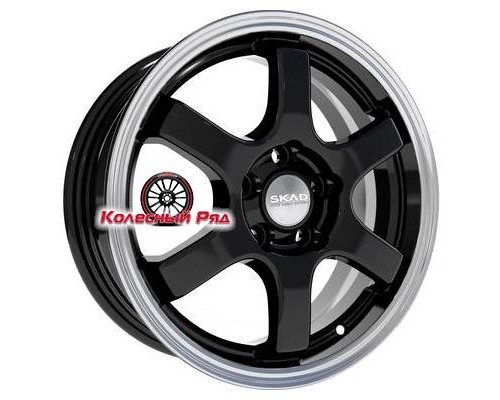 Купить диски СКАД 6x15/5x100 ET38 D57,1 Киото (КЛ249) Антрацит-алмаз (АРС 014 black) от производителя Скад в Казани