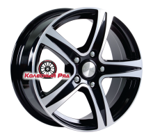 СКАД 8x18/5x120 ET35 D72,6 Sakura (КЛ146) Black Glossy Polished