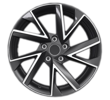 Khomen Wheels 7x17/5x114,3 ET45 D66,1 KHW1714 (Teana/X-trail) Black-FP