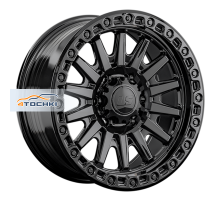 LS FlowForming 9x18/6x139,7 ET15 D106,1 RC90 BK (конус, Колпак+лого)